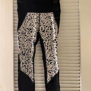 Athleta Black Perforated Leggings